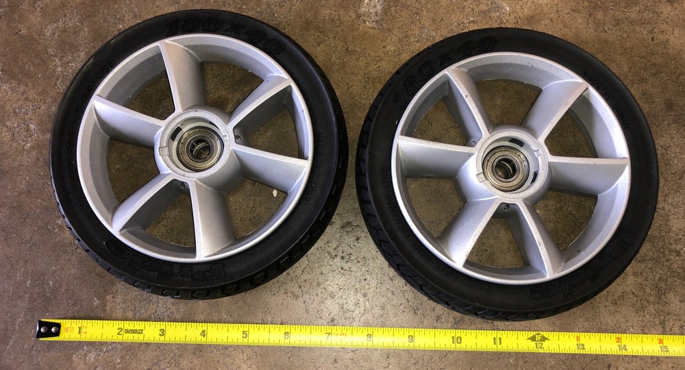 PAIR Front Wheels Tires for Go-Go S19 Folding Mobility Scooter 180×40 WHL148599