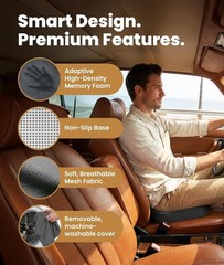 Everlasting Comfort Memory Foam Seat Cushion – Sciatica Tailbone Pain Relief