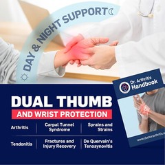 Dr. Arthritis Wrist Brace Thumb Support Thumb Spica Splint Wrist Aid Right Hand
