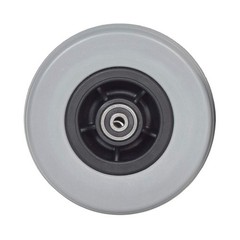 AlveyTech 6″x2″ Front and Rear Caster Wheel for the Quantum 6 inches, Black