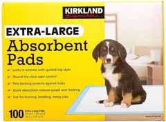 Kirkland Signature Extra-Large Absorbent Pads, 30 in L X 23 in W, 100-count. NIB