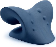 Ergonomic Cervical Traction Device – Dark Blue Neck and Shoulder Relaxer