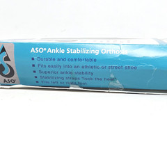 Med Spec ASO Ankle Stabilizer Brace, White, Large, Right or Left, Open Box