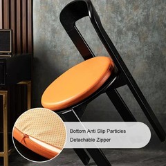 30/35/40cm Slow Rebound Foam Round Cushion Waterproof PU Leather Ergonomi