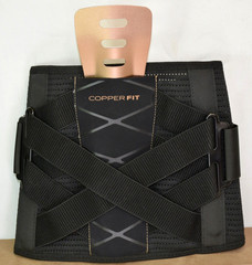 Copper Fit X-Back Support Brace Lumbar Support Adjustable Back Belt ~ L/XL