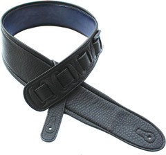 Walker & Williams G-25 Handmade Navy Blue Guitar Strap with Padded Glove Leather