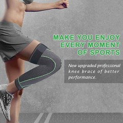 Full Long Knee Brace Leg Compression Sleeve Meniscus Tear Arthritis Joint Pain