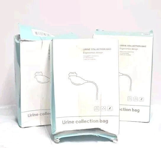 Urine Bag Bed Breathable Incontinence Collector Adjustable Size Protected Lot 3