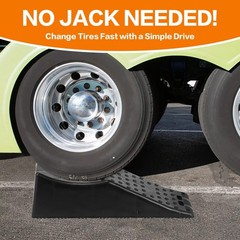 Tandem Wheel Ramp Heavy Duty Tire Lift Dual Axle Trailer RV 5.5in Lift