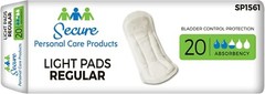 Secure Light Pads, 4″ X 10.75″ Long Regular 1 Pack of 20