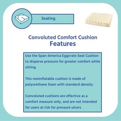 Span America Polyurethane Seat Cushion For Wheelchairs