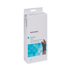 McKesson Hook and Loop Strap Wrist Brace with Abducted Thumb for Right Hand