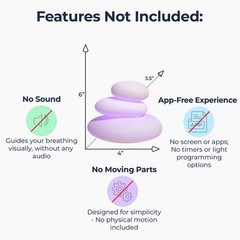 Mindsight ‚Breathing Buddha‘ Guided Visual Meditation Tool Pebble, Multicolor