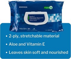 Staydry Nonwoven Wipes with Aloe – Eco-Friendly Washcloths for Gentle Cleansing