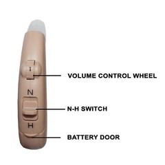 Enlinea BTE Analog Hearing Aid For Severe Hearing Loss, Model-Gold P