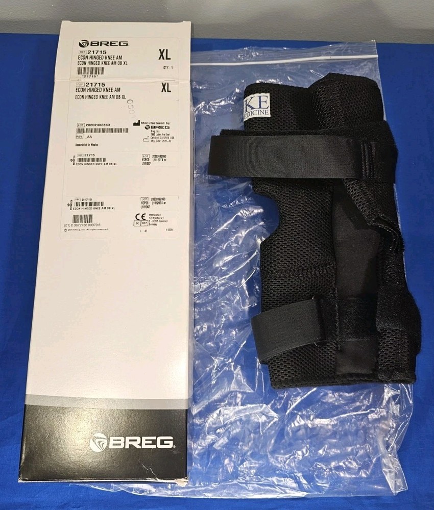 Breg Airmesh Economy Hinged Pull-On Knee Brace w Open Back – XL 21715