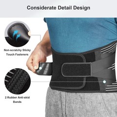 FREETOO Back Brace for Lower Back Pain Relief, Adjustable Support Belt