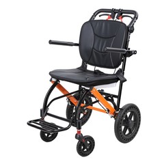 Ultra Lightweight Elderly Transport Wheelchair Portable Folding Transport Chair