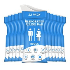 Disposable Urine Bag, 12 PCS Pee Bags for Travel for Women/Men, 800ML2485