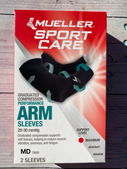 Mueller Sport Care Arm Sleeve Black Size MD 72022 Support Level Maximum