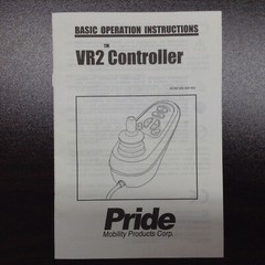 Pride INFMANU3354 Power Wheel Chair VR2 Joystick Controllers Instruction Manual