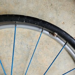 TiLite 22″ Spinergy SPOX Wheelchair Wheels Blue No Tires