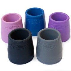Steel-Reinforced 1 1/8″ Rubber Tips – 2 Pairs