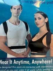 Adjustable for Improved Posture Corrector Upper Back Support Brace Size Small
