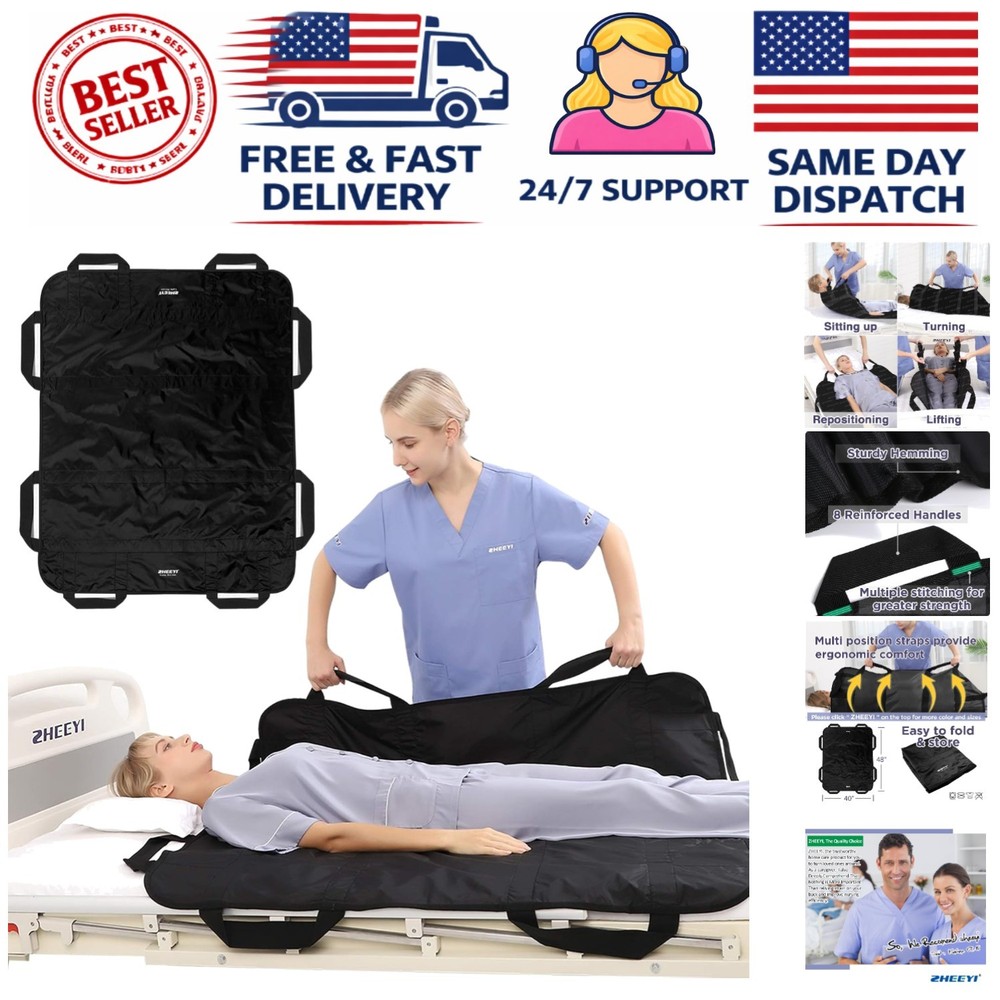 Reinforced Patient Positioning Sheet 48″ x 40″ for Hassle-Free Transfers