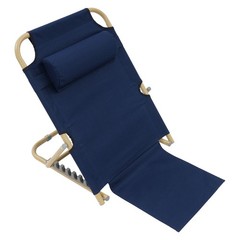Folding Adjustable Sit up Back Rest Portable Lifting Bed Backrest Deep Blue NEW