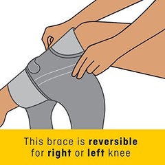 Knee Support Brace Moderate Compression Adjustable Straps Gel Cushion Women