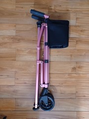 Stander 4300 EZ Fold-N-Go Walker for Adult Seniors-Pink Color. Compact & light.