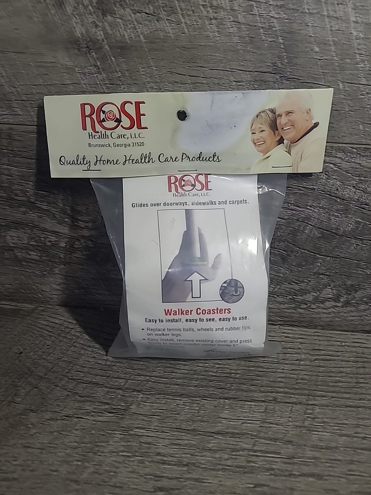 Rose Walker Coaster Glides Or Also Caps Pads Rubber Universal Color Gray NEW