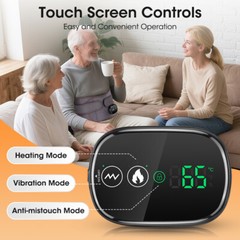 Electric Dual Infrared Light Heat Back Massager Waist Brace Lumbar Support Belt