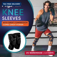 PhysFlex Knee Brace for Pain Relief – Knee Compression Sleeves for Men and Women