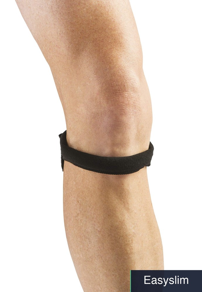 Patella Tendon Strap Large Black Support Knee Brace Fit 14.5-16.5 In