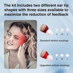 JINGHAO Rechargable Hearing Aids Sound Amplifier Enhancer Device Enhance L/R