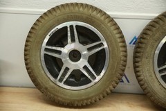 PAIR Drive Wheels Tires for Jazzy 614 / HD & 600 WHLASMB1811 PR1MO FLAT FREE