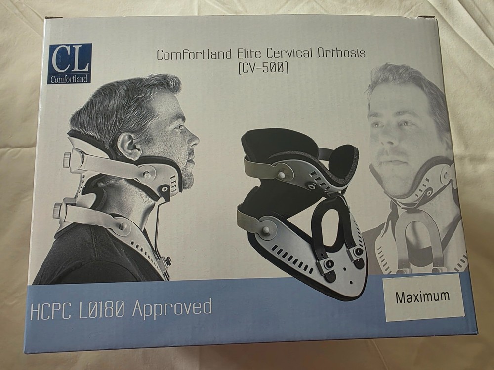 Cervical Collar Comfortland Elite Cervical Orthosis CV-500 Maximum Neck Brace