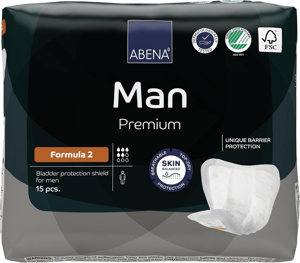 Man Incontinence Guards – Size 2, 180 Count for Ultimate Protection