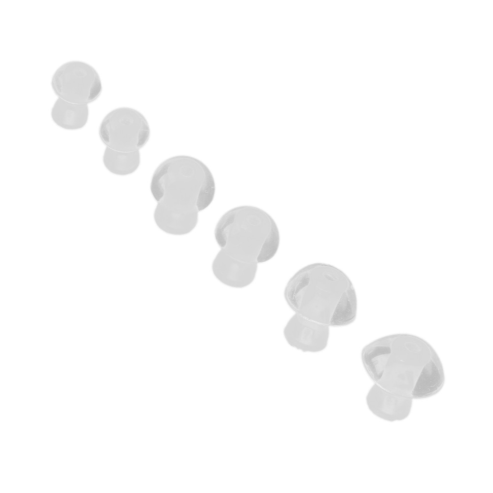 6pcs Hearing Aid Earplug Soft Silicone Replacement Buds For All-Day Comfort