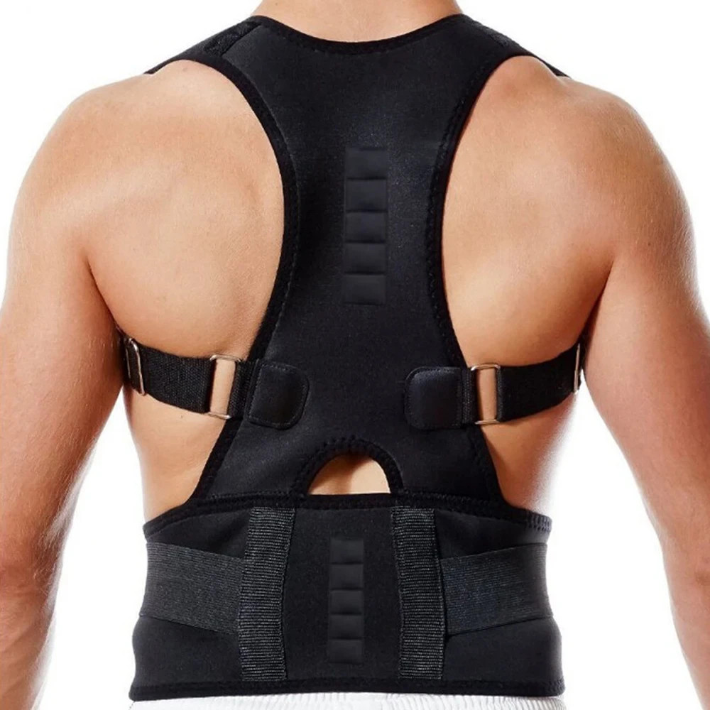Posture Corrector Support Magnetic Back Shoulder Brace Belt Band For Men Women