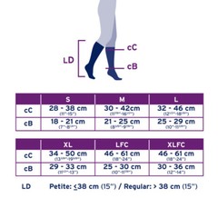 JOBST Women’s Opaque Softfit Knee High 20-30 mmHg Closed Toe