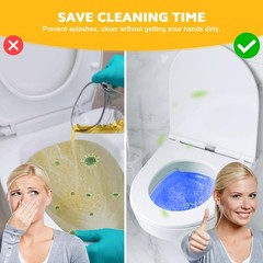 100 PCS Lemon Scented Absorbent Commode Pad Bedside Bucket Liner, Potty Gel Pad