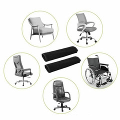 2Pcs Soft Wheelchair Armrest Pads Non-Slip Support for Office Chair