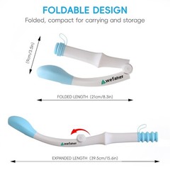 Wefaner folding wiping toilet aid tool and 20PCS Compressed Washcloth Towels,…