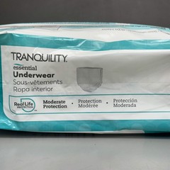 TRANQUILITY 2PK of 25 Essential Underwear – Heavy Medium (34-48in) White