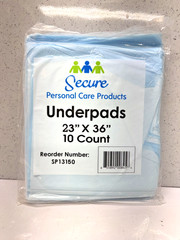 Lot of 20 – Secure – Personal Care – SP13150 – 23″ x 36″ – Underpads – 10 Count