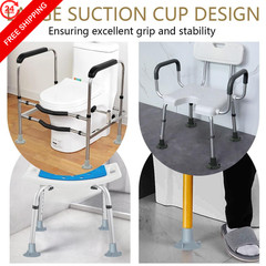 Shower Chair Replacement Feet – 4-Pack 28.6cm Diameter (1-1/8” I.D., Grey