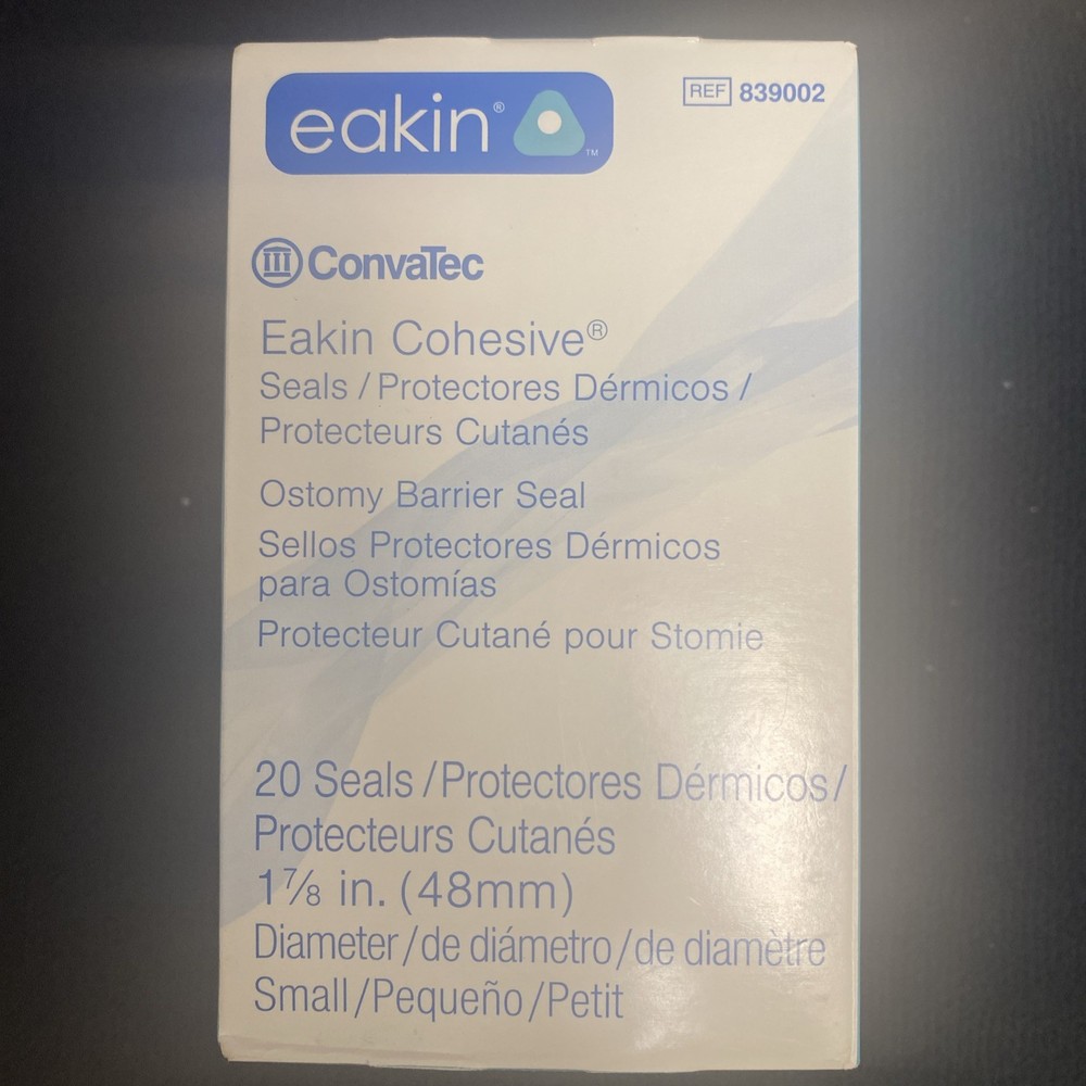 ConvaTec Eakin Cohesive Seals 839002 New- 20 Count 1 7/8in. (48mm)